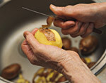Use care when loading food.